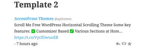 AccessPress Twitter Feed-2