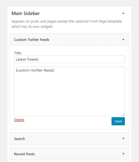 Custom Twitter Feeds Plugin