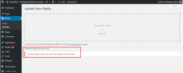 wordpress file upload