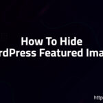 How To Hide WordPress Featured Image?