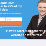 How to Start lead generation website on WordPress